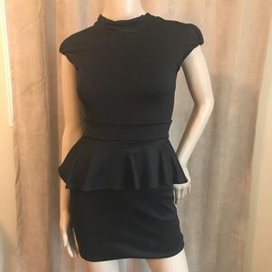 NWOT Black Mini Dress